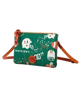 Dooney & Bourke Miami Hurricanes Top Zip Crossbody Purse