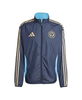 Adidas Men's Navy/Light Blue Philadelphia Union 2025 Anthem Reversible Full-Zip Jacket