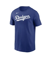 Men's Nike Mookie Betts Royal Los Angeles Dodgers Name and Number T-shirt