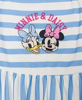 Disney Toddler and Little Girls Minnie Daisy Striped Dress