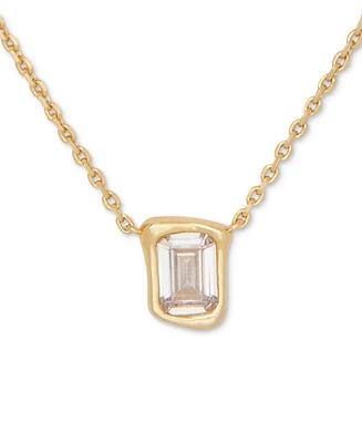 Kate Spade New York Cubic Zirconia Pendant Necklace, 16" + 3" extender