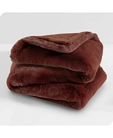 Bare Home Faux Fur Throw Blanket