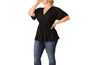 Kiyonna Plus Sunny Day Eyelet Top