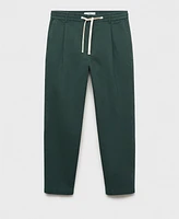 Mango Men's Slim-Fit Linen-Blend Drawstring Pants