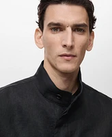 Mango Men's Slim-Fit Linen Overshirt