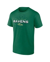 Fanatics Men's Kelly Green Baltimore Ravens Celtic Luck T-Shirt