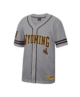 Colosseum Men's Gray Wyoming Cowboys Free Spirited Baseball Jersey
