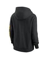 Nike Women's Black Iowa Hawkeyes Oversize Lockup Phoenix Full-Zip Hoodie Jacket