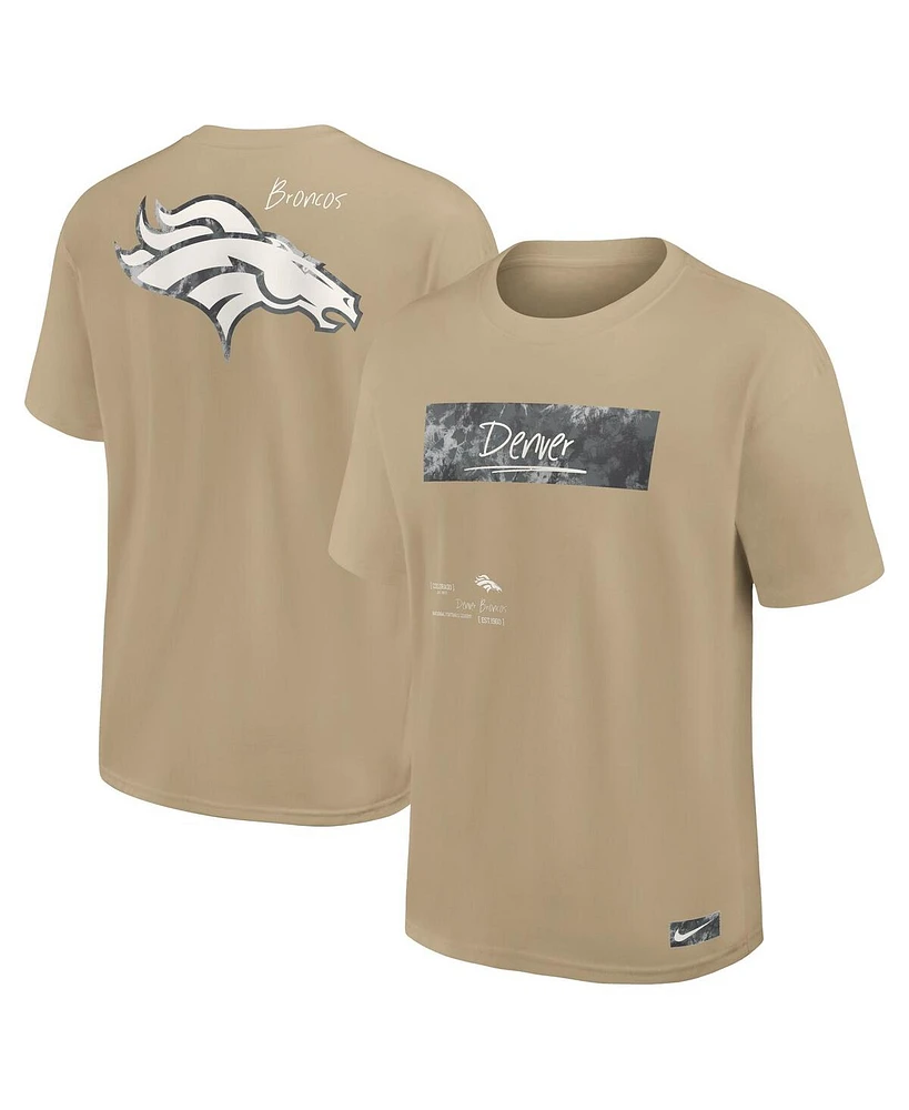 Nike Men's Tan Denver Broncos Statement Max90 T-Shirt