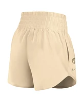 Nike Women's Beige Iowa Hawkeyes Performance One High-Rise Shorts