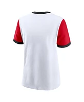 Nike Women's White Georgia Bulldogs Legacy Fundamental Expression Tri-Blend T-Shirt