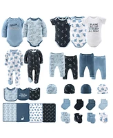 The Peanutshell Baby Boys Layette Gift Set Elephant Blue, 30 Piece