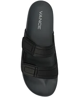 Vance Co. Men's Mario Comfort Adjustable Strap Slide On Sandals