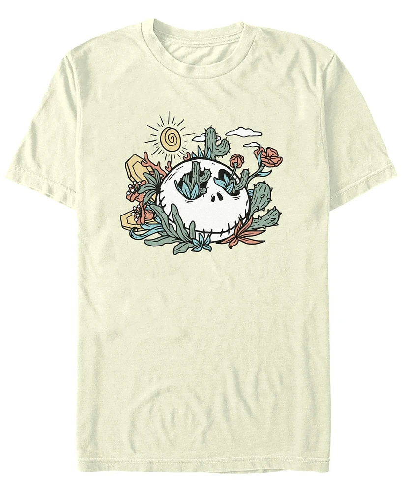 Nightmare Before Christmas Men's Jack Flowers Short Sleeve T-Shirt