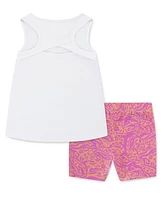Nike Toddler Girls 2-Piece Wild Flower Printed Bike Shorts Set