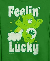 Care Bears Men's Lucky Crew Fleece Pullover Sweatshirt