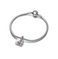 Pandora Disney Winnie The Pooh Piglet Double Dangle Charms