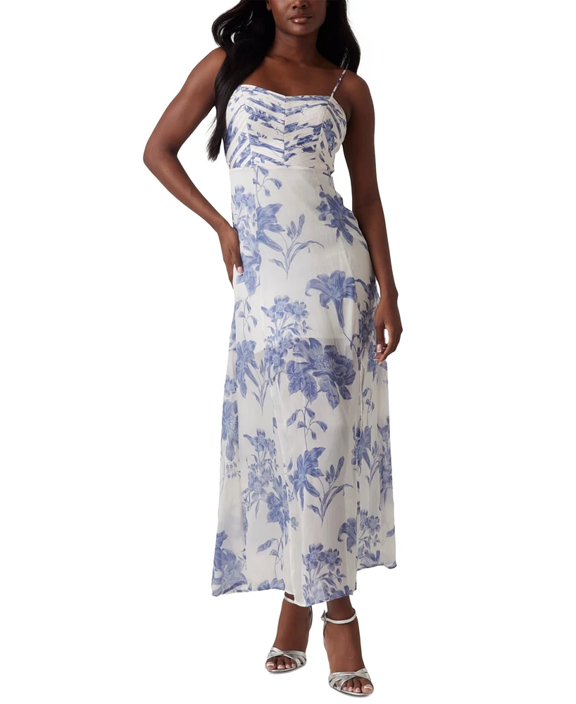 Guess Women's Ellie Empire-Waist Sleeveless Maxi Dress