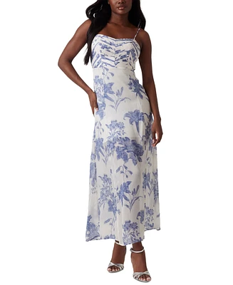 Guess Women's Ellie Empire-Waist Sleeveless Maxi Dress