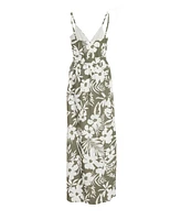 Quiz Women's Crepe Tropical Wrap Maxi Dress