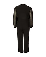 Quiz Plus Chiffon Wrap Buckle Jumpsuit