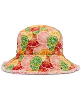 Steve Madden H-Fresh Sliced Citrus Printed Canvas Bucket Hat
