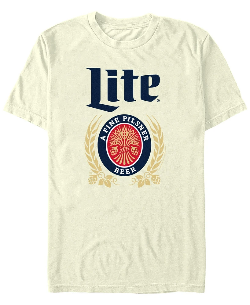 Miller Lite Men's Fine Short Sleeve T-Shirt