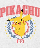 Pokemon Men's Pikachu Collegiate Short Sleeve T-Shirt