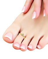 Giani Bernini Triple Cubic Zirconia Cluster Adjustable Toe Ring, Exclusively at Macy's