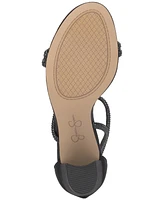 Jessica Simpson Women's Shiny Rhinestone Block-Heel Dress Sandals