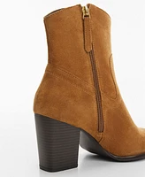Mango Women's Suede Leather Boots
