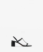 Mango Women's Straps Heel Sandals