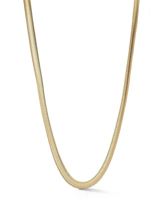 Rachel Zoe Gold Plated 6mm Snake Chain Necklace