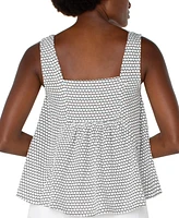 Liverpool Los Angeles Women's Sleeveless Square-Neck Knit Top