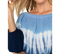 Liverpool Los Angeles Women's Cotton Tie-Dyed Top