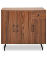 Sideboard Cabinet with 3 Doors and Pull out Drawer Adjustable Shelves