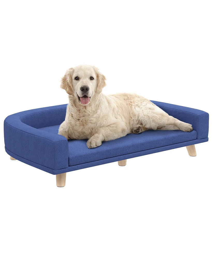 PawHut Dog Sofa Couch with Washable Cushion for Large Dogs, Cats,