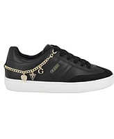 Guess Women's Naoko Charms Lace-Up Court Sneakers