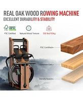 Joroto Rowing Machines for Home Use, Foldable Rower Machine with Bluetooth Monitor, Tablet Holder Water Rowing Machine