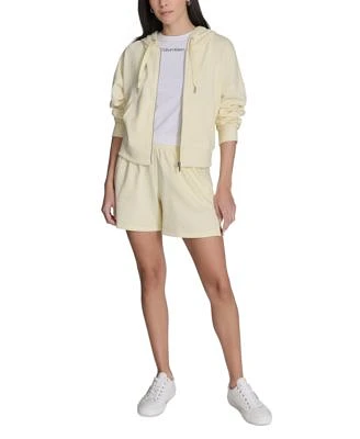Calvin Klein Performance Womens Zip Hoodie Ruched Tank Top Shorts
