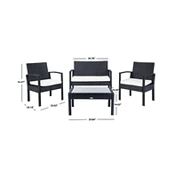 Bassey 4PC Outdoor Living Set