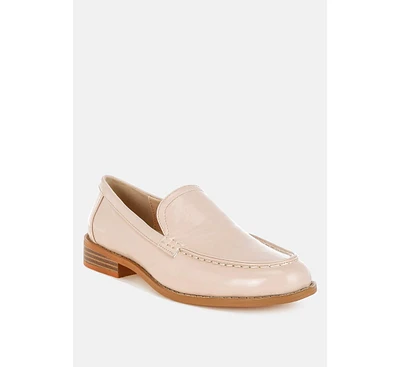Corleone Pleather Stacked Heel Loafers