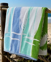 Lucky Brand Surf Stripe Cotton Beach Towel, 36"x72"