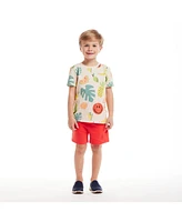 Andy & Evan Big Boys Toddler/Child Short Sleeve Tee French Terry Set