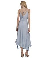Dkny Women's Ruffled-Hem Midi Slip Dress