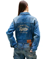 Tommy Jeans Women's Cotton Embroidered Denim Jacket