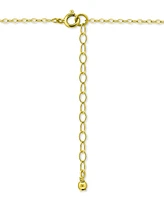 Giani Bernini Cubic Zirconia Mama Pendant Necklace 18k Gold-Plated Sterling Silver (also Silver), 16" + 2" extender, Exclusively at Mac