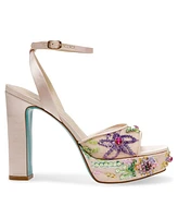 Betsey Johnson Women's Viven Jeweled Platform Dress Sandals