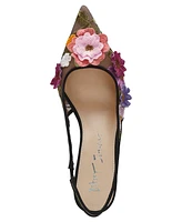 Betsey Johnson Women's Dian Floral Slingback Pumps