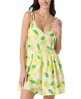 Kate Spade New York Women's Tie-Shoulder Romper Cover-Up
